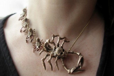 Serqet scorpio goddess necklace